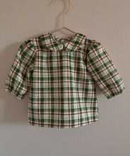 Load image into Gallery viewer, Christmas Plaid - Puff Sleeve Blouse
