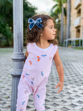Load image into Gallery viewer, Girls Striped Butterfly Romper
