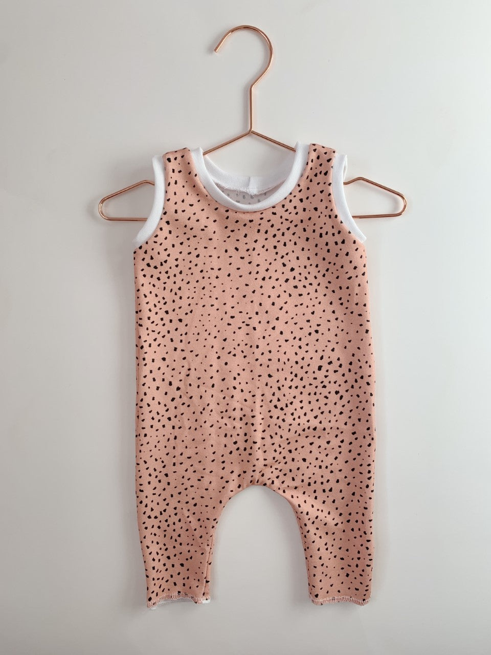 Pink Spotted Romper